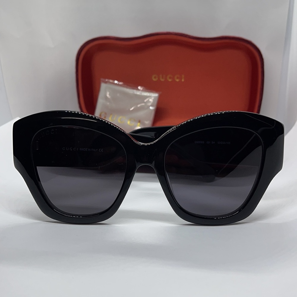 SALE!!! Brand New Auth Latest style Gucci GG0808S Black/Gr